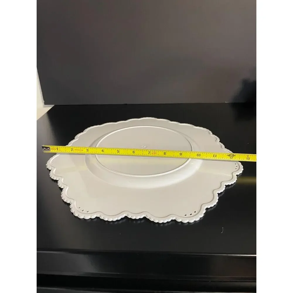 Christmas Cookies Plate: Embossed Plastic Christmas Decor Baked with Love